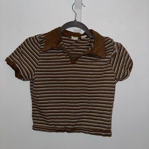 Levi’s short sleeve brown striped t-shirt, size S